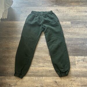 brandy melville dark green sweatpants